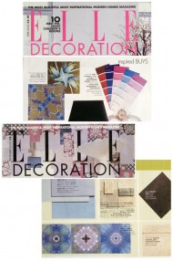 Elle Decoration 2 issues press cutting